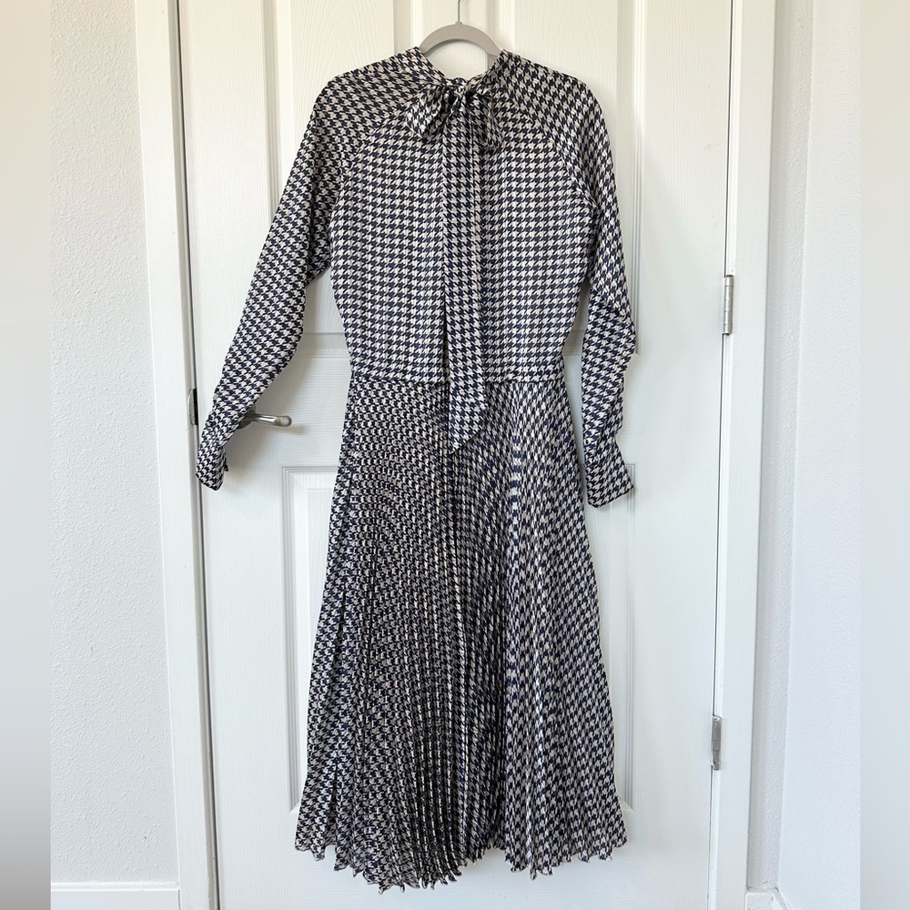 Birgitte Herskind Houndstooth Longsleeve Midi Dress - Picture 6 of 11
